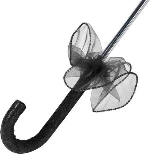 Miniatura 7 de Parasol, sombrilla de tela de encaje, sombrilla negra, sombrilla de boda, decoración artesanal para bodas, fiestas, fotos, regalos, bailes