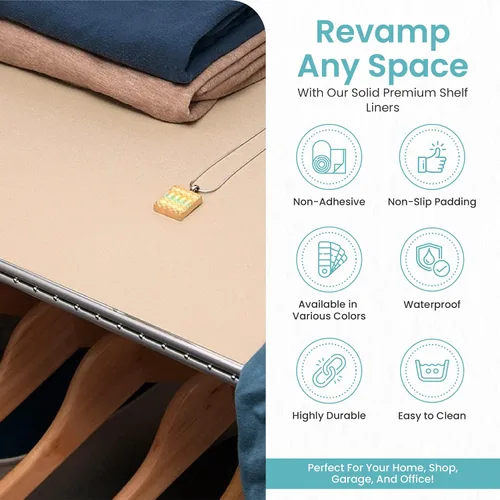 Miniatura 3 de Con-Tact Brand Grip Premium - Forro grueso para estantes, versátil de 18 pulgadas x 4 pies, duradero, no adhesivo, antideslizante, para cajones