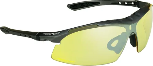Miniatura 7 de proSPORT Visión nocturna antideslumbrante lente amarilla gafas de sol conducción hombres mujeres aviador metal plástico Marcos Marco negro Panther