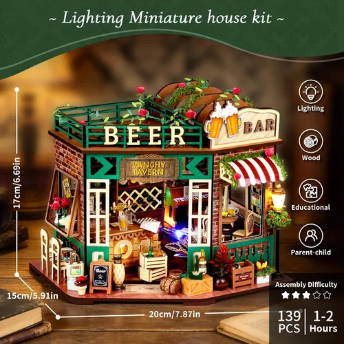 Miniatura 3 de Kit de casa en miniatura de Book Nook DIY
