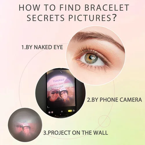 Miniatura 4 de Pulseras personalizadas con imagen en el interior, pulseras de proyección con fotos, pulsera con imagen, regalos conmemorativos personalizados