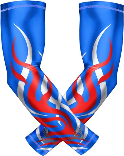 Miniatura 10 de Bucwild Sports Baseball Arm Sleeve - Youth & Adult 1 Pair - Football Basketball Cycling Tennis Bandera de EE.UU