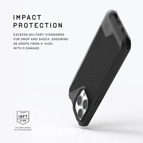 Miniatura 3 de URBAN ARMOR GEAR UAG - Funda compatible con iPhone 15 Pro de 6.1 pulgadas, funda Metropolis LT Kevlar negra con imán integrado compatible con carga