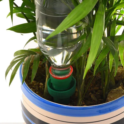 Miniatura 8 de Greatstar - Agujero de plantas de cerámica para vacaciones, sistema automático de estacas de riego de flores y goteo para uso en interiores y 4