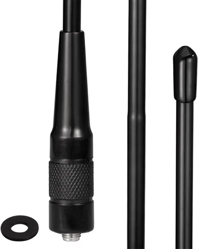 Miniatura 7 de Bingfu Antena de radio de doble banda VHF UHF 136-174MHz 400-470MHz Radio de dos vías Walkie Talkie Antena flexible de látigo SMA hembra para radios