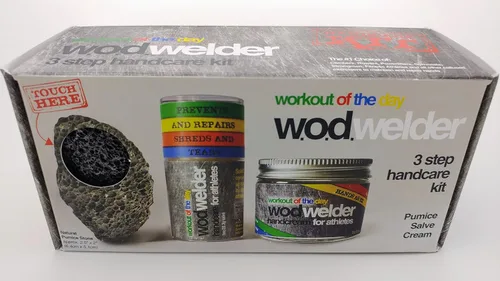 Miniatura 2 de Set de cuidado soldador WOD para atletas, removedor de callos, solución para piel seca, reparación de manos doloridas rasgadas, crema hidratante