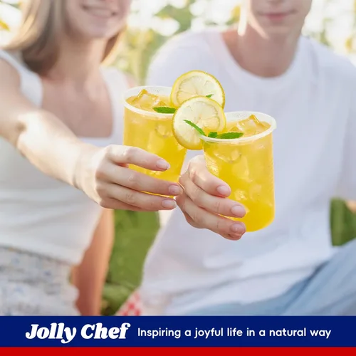 Miniatura 6 de JOLLY CHEF Paquete de 600 vasos de plástico transparente de 9 onzas, vasos desechables de 9 onzas para fiestas, picnics, barbacoas, viajes, 9oz-Clear
