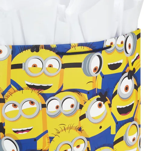 Miniatura 5 de Hallmark Bolsa de regalo extra grande de 15 pulgadas con papel de seda (miniones) para niños, cumpleaños, Navidad