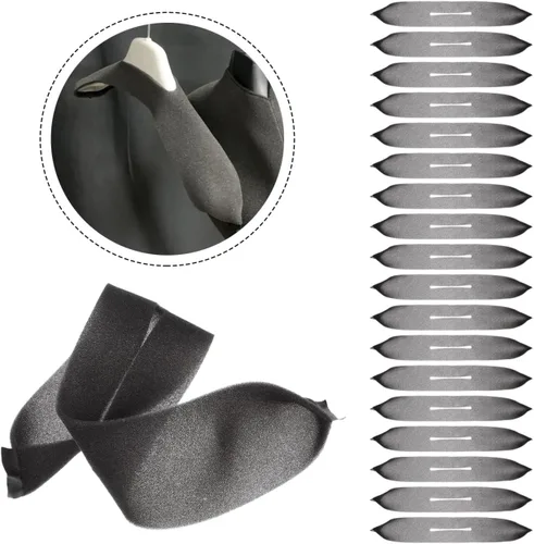 Miniatura 3 de Uonlytech 100 fundas de esponja para colgar abrigos, antideslizantes de espuma, protegen la ropa y evitan estiramientos de 16.14 pulgadas