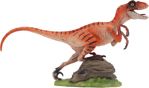 Miniatura 10 de Gemini & Genius - Figura de acción de velociraptor con mandíbula móvil y manos, juguete de dinosaurio para niños