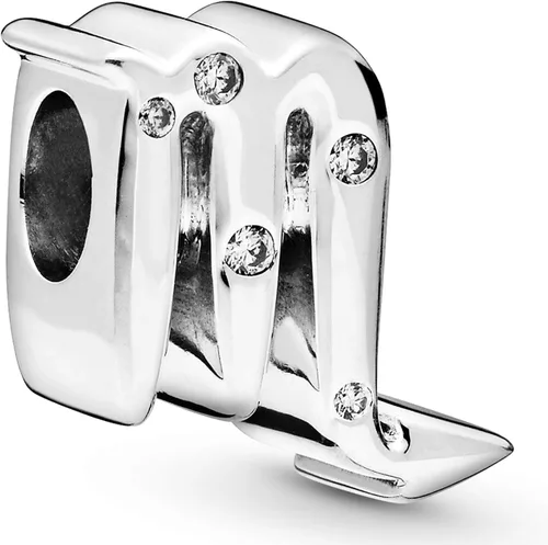 PANDORA Joyería brillante con circonita cúbica del zodiaco Escorpión en plata de ley Metal Circonita cúbica
