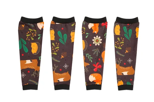 Miniatura 3 de Petwarm Juego de 4 fundas de recuperación para perros con estampado de bosque de zorro, fundas de apoyo para articulaciones sin conos para perros