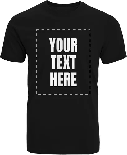GotPrint Camisa personalizada para hombres, mujeres, añade tu propio texto, camisetas personalizables, camiseta personalizable en la parte delantera