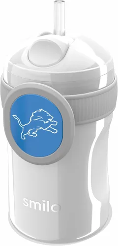 Miniatura 39 de Smilo Vaso con popote de Arizona Cardinals con licencia oficial de la NFL, para bebés y niños pequeños, con popote de silicona ponderado y capacidad