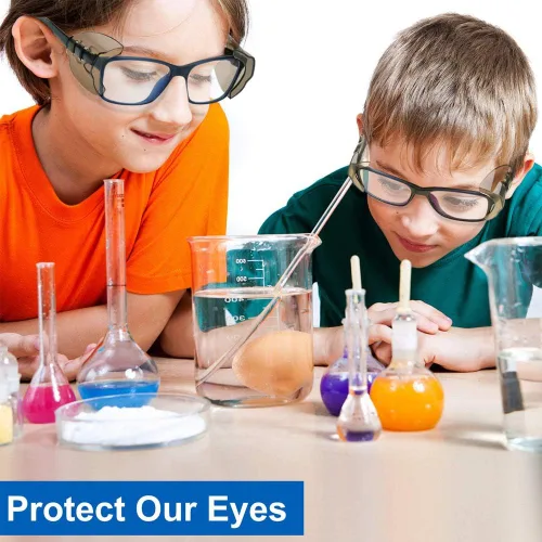 Miniatura 5 de 5 pares de protectores laterales para lentes de seguridad, protectores laterales deslizantes, se adaptan a marcos de anteojos medianos a grandes