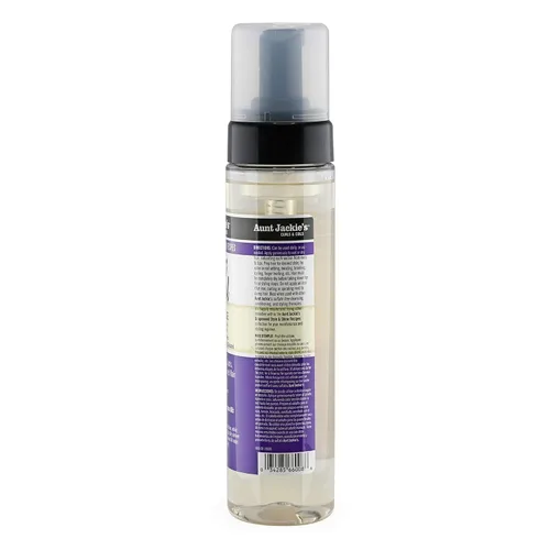 Miniatura 2 de Aunt Jackie's Grapeseed Style and Shine Recipes Frizz Patrol Anti-Poof Setting Mousse para el cabello, establece estilos de cabello rizado en su