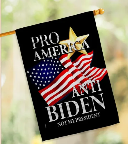 Miniatura 9 de Pro America - Paquete de bandera anti-Biden House de Estados Unidos, presidente político demócrata, fiesta de té republicana de Estados Unidos
