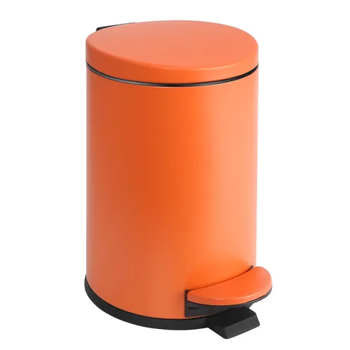 Miniatura 7 de TIPGO Cubo de Basura Pequeño de 1.2 Galones en Negro, Cubo de Basura de 4.5 Litros para Baño con Tapa, Mini Bote de Basura con Paso, Cesta de Basura