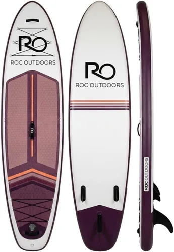 Miniatura 27 de Roc Tabla de remo inflable con accesorios de tabla de remo de SUP de alta calidad, diseño amplio y estable, cubierta antideslizante y cómoda