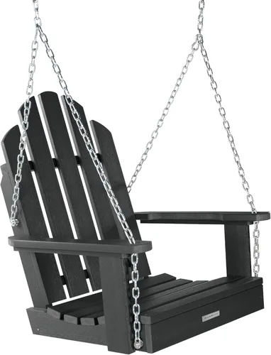 highwood Classic Westport Adirondack - Columpio de porche para 1 persona, color negro