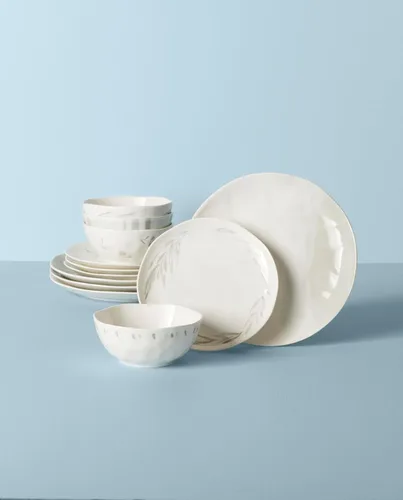 Miniatura 2 de Lenox 894223 Oyster Bay - Vajilla de 12 piezas, servicio para 4, color blanco