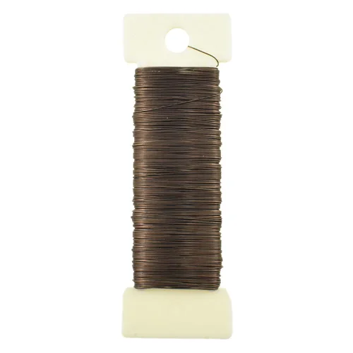 Miniatura 25 de HAHIYO Alambre Negro de Calibre 22 - 1 Rollo, 38 Yardas (115 Pies) Alambre Floral Flexible para Manualidades, Coronas de Navidad, Arreglos