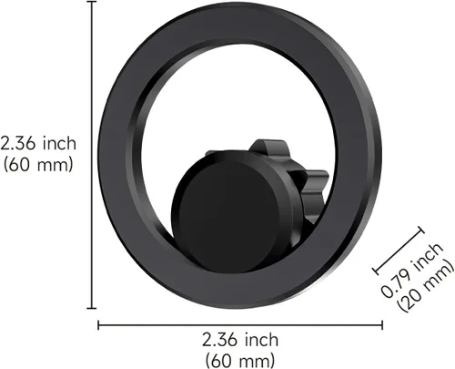 Miniatura 6 de B&DOG XSIN Soporte de teléfono de coche para Camry 2018-2020 (Negro-B)