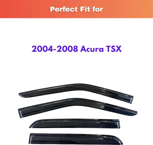 Miniatura 98 de KPY Visor de ventana compatible con Kia Soul 2009-2013, Protector contra lluvia de 4 unidades, deflectores de ventilación de ventana lateral