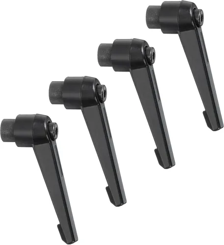 Miniatura 8 de uxcell 4 perillas ajustables M5, mango de rosca hembra, botón de trinquete de liberación rápida, perno giratorio para maquinaria de torno