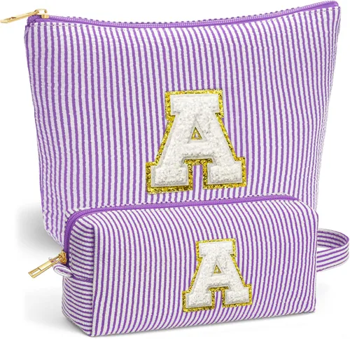 Miniatura 41 de Set de Bolsos de Maquillaje de Viaje - Bolso Inicial de Aseo de Viaje, Bolso de Cosméticos Portátil Bolso de Maquillaje de Viaje con Artículos Azul