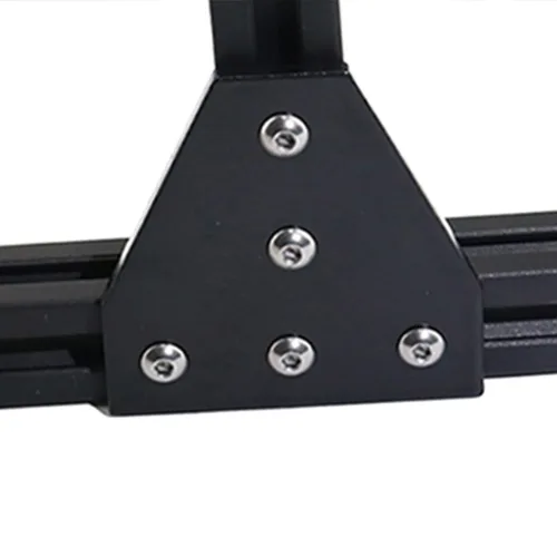 Miniatura 5 de aleación de aluminio en forma de T placa de unión exterior 2.36 pulgadas x 2.36 pulgadas x 0.16 pulgadas (largo x ancho x alto). Con soporte
