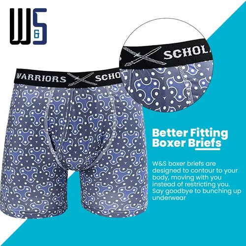 Miniatura 3 de Warriors & Scholars Mens Boxer Briefs Boxer Briefs for Men Pack of 6 Mens Boxer Briefs Underwear Boys Boxer Briefs