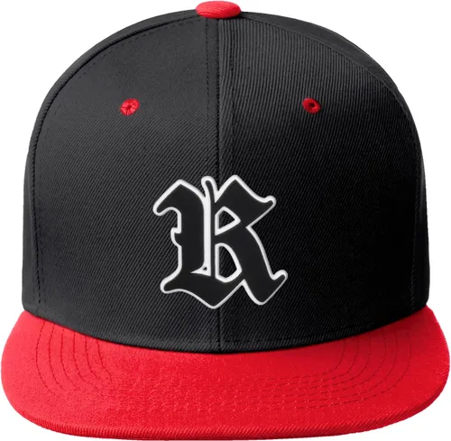Miniatura 888 de Daxton Gorra clásica con visera de billete plano con letras del alfabeto inglés antiguo de la A a la Z