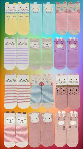 Miniatura 7 de Tiny Captain Calcetines antideslizantes para bebés y niñas pequeñas con diseño de animales para recién nacidos, bebés y niños pequeños