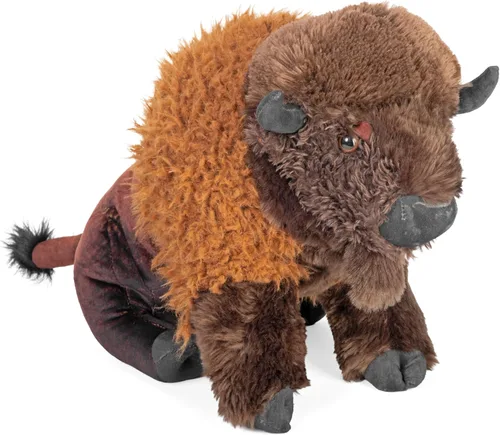 Wild Republic Colección de artista, bisonte, regalo para niños, 15 pulgadas, juguete de peluche, botellas de agua recicladas