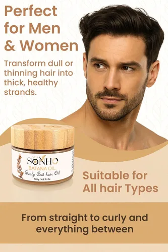 Miniatura 5 de SONHO Aceite de batana crudo para el crecimiento del cabello - Tratamiento capilar 100% puro y orgánico para cabello más fuerte y grueso