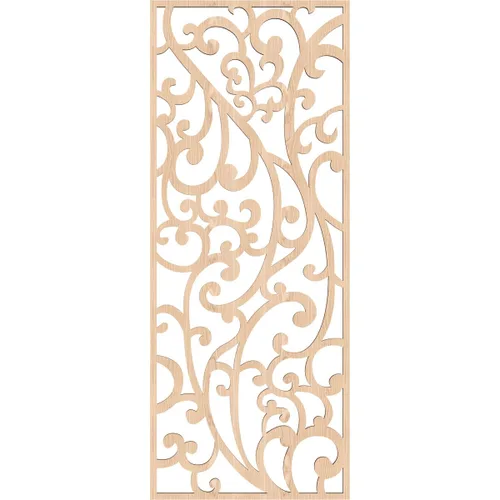 Miniatura 4 de 13 3/8 pulgadas de ancho x 34 3/8 pulgadas de alto x 1/4 de pulgada de alto, paneles de pared de madera de calado decorativo Woodhaven, roble rojo