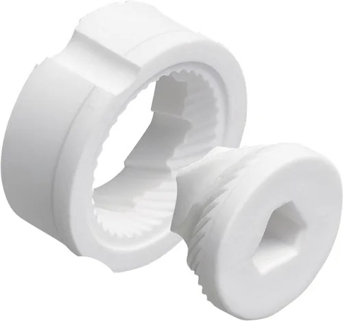 Miniatura 3 de Kyocera Juego de 2 molinos de pimienta, sal, semillas y especias con molinillo de cerámica avanzado ajustable, blanco brillante/verde manzana