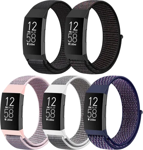 Miniatura 13 de Correas de reloj de nailon compatibles con Fitbit Charge 4/Charge 3/SE, pulsera de repuesto transpirable suave para deporte, correa con banda