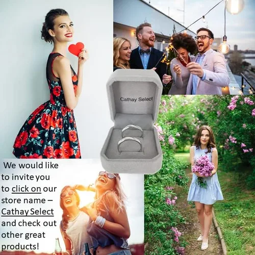 Miniatura 5 de Nuevo Juego de anillos de plata de ley para parejas anillos ajustables a juego anillos de relación de boda con texto en inglés I Love You Metal