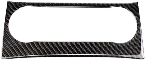 Miniatura 2 de para Mercedes-Benz Clase C W204 2011-2013 Real Cubierta de Panel de Fibra de Carbono Suave para Aire Acondicionado, Adhesivo de Marco de Panel