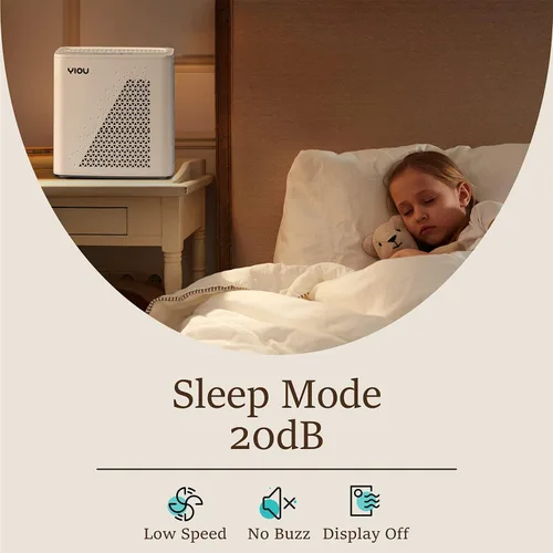 Miniatura 6 de Purificador de aire para el hogar, habitación grande de hasta 547 pies cuadrados, filtro de aire True HEPA H13 de 20 dB, limpiador de olores