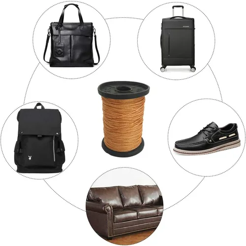 Miniatura 6 de SourceTon Kit de agujas de coser e hilo de tapicería de alta resistencia, 7 estilos de agujas para cuero, lona, colchón + hilo de nailon