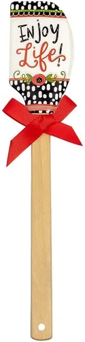 Shannon Road Gifts - Espátula clásica de silicona para cocina, 12.5 pulgadas, disfruta de la vida Disfruta la vida
