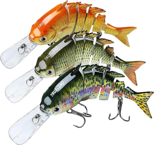 Miniatura 15 de TRUSCEND Swimmax - Señuelos de pesca fáciles de atrapar con ganchos BKK, ondulación, vibración, traqueteo y gorgoteo para más mordeduras, cebos