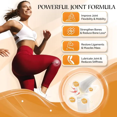 Miniatura 3 de NATURE TARGET Multi-Colágeno-Péptidos-en-Polvo para Apoyo Articular, Colágeno Hidrolizado para Mujeres y Hombres con MSM + GC, Colágeno Tipo I II
