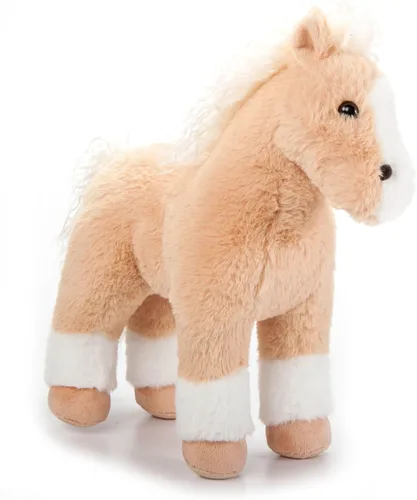 The Petting Zoo Peluche de caballo Palamino de pie, regalos para niños, animales salvajes de corral Onez, juguete de peluche de caballo Palamino, 12