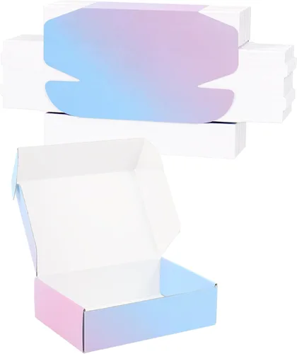 Miniatura 54 de Cajas de envío pequeñas de 6 x 4 x 2 pulgadas para pequeñas empresas, paquete de 30 cajas de correo moradas, caja de embalaje de cartón corrugado