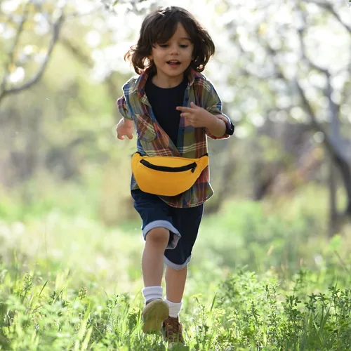 Miniatura 7 de BieFuDan Riñonera ajustable para niños y niñas, bonita cangurera de moda para niños, bolsa de entrenamiento deportivo, viajes, correr, llevar