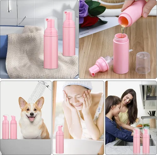 Miniatura 7 de Paquete de 35 botellas de bomba de espuma de 2 onzas, botellas de viaje transparentes recargables de 0.1 fl oz para jabón de manos, champú